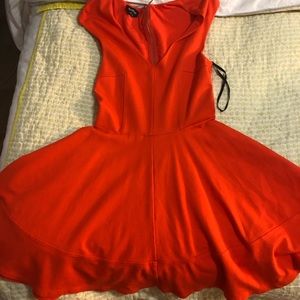 Orange Bebe dress